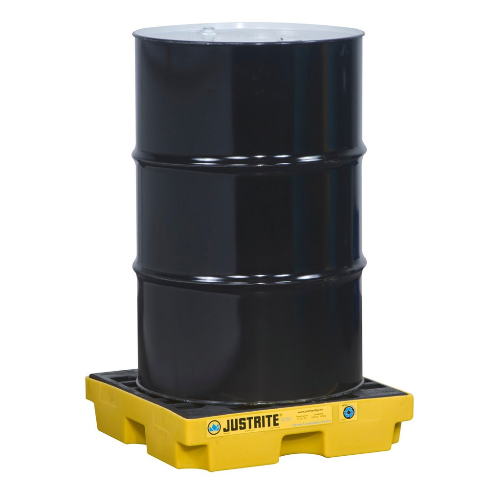 Obrázek produktu: Justrite mělká vana PE, 1× 200 l, objem 45 l, žlutá