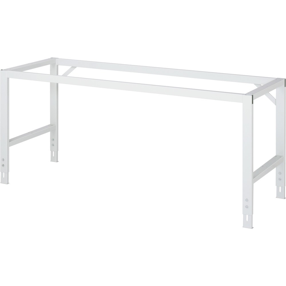 Číslo obrázku produktu 3: Pracovní stůl RAU ve výškově nastavitelném provedení, řada TOM, V×Š×H 760-1080 × 2000 × 1000 mm, pracovní deska z ocelového plechu