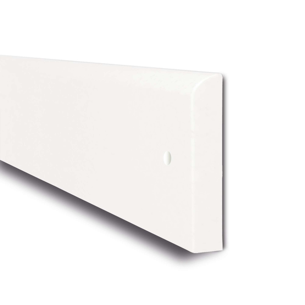 Číslo obrázku produktu 1: Protinárazová ochrana MORAVIA na stěny, k montáži, VxŠ 150 x 10 mm, délka 2060 mm, bílá