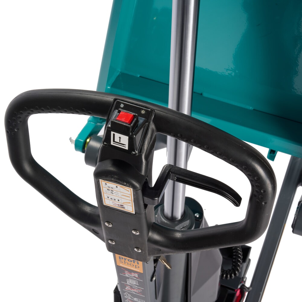 Číslo obrázku produktu 11: Paletový vozík s nůžkovým mechanismem Ameise® PTM 1.0, elektrohydraulický, nosnost 1000 kg, délka vidlí 1150 mm, polyuretan/nylon