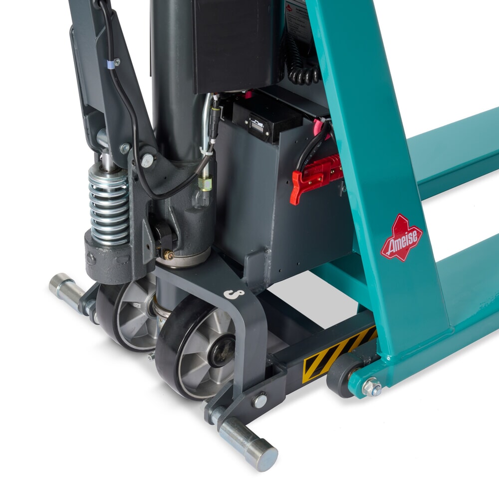 Číslo obrázku produktu 13: Paletový vozík s nůžkovým mechanismem Ameise® PTM 1.0, elektrohydraulický, nosnost 1000 kg, délka vidlí 1150 mm, polyuretan/nylon