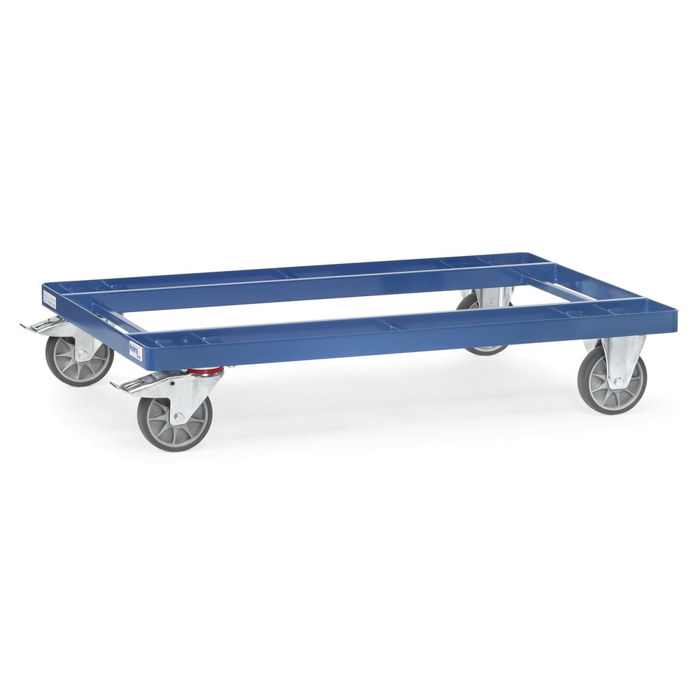 Číslo obrázku produktu 1: Přepravní podvozek fetra®, nosnost 500 kg, pro palety 1200 x 800 mm, pneumatiky TPE