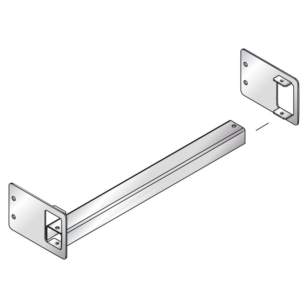 Číslo obrázku produktu 2: Pojistka proti protlačení pro paletový regál META MULTIPAL, délka 2 700 mm