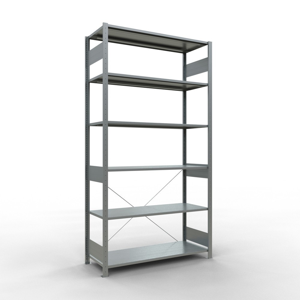 Obrázek produktu: Policový regál SCHULTE, pozink, nosnost police 150 kg, VxŠxH 2500 x 1360 x 536 mm