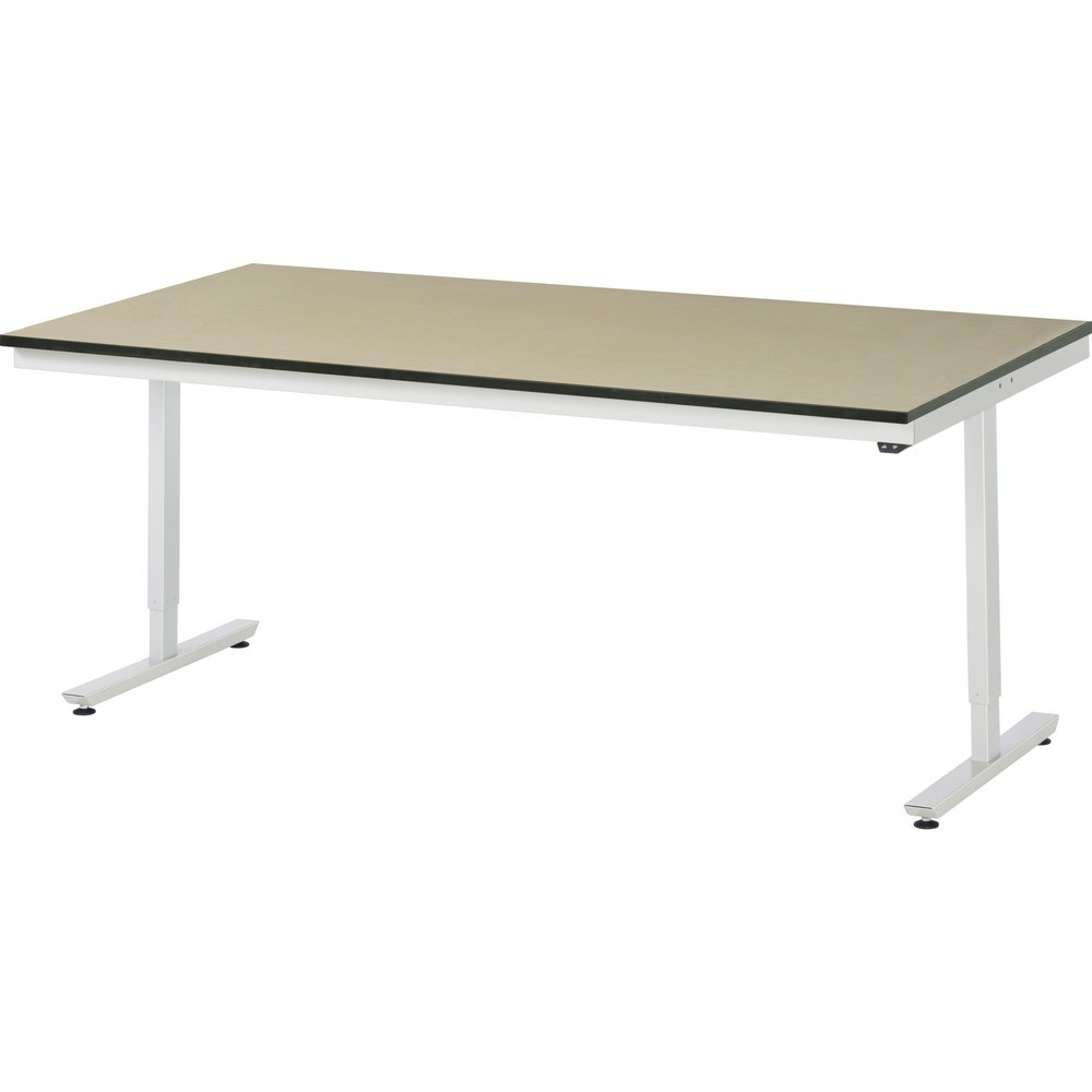 Číslo obrázku produktu 1: Pracovní stůl RAU s elektrickým nastavením výšky, řada adlatus 300, VxŠxH 720-1120 x 2000 x 1000 mm, pracovní deska MDF