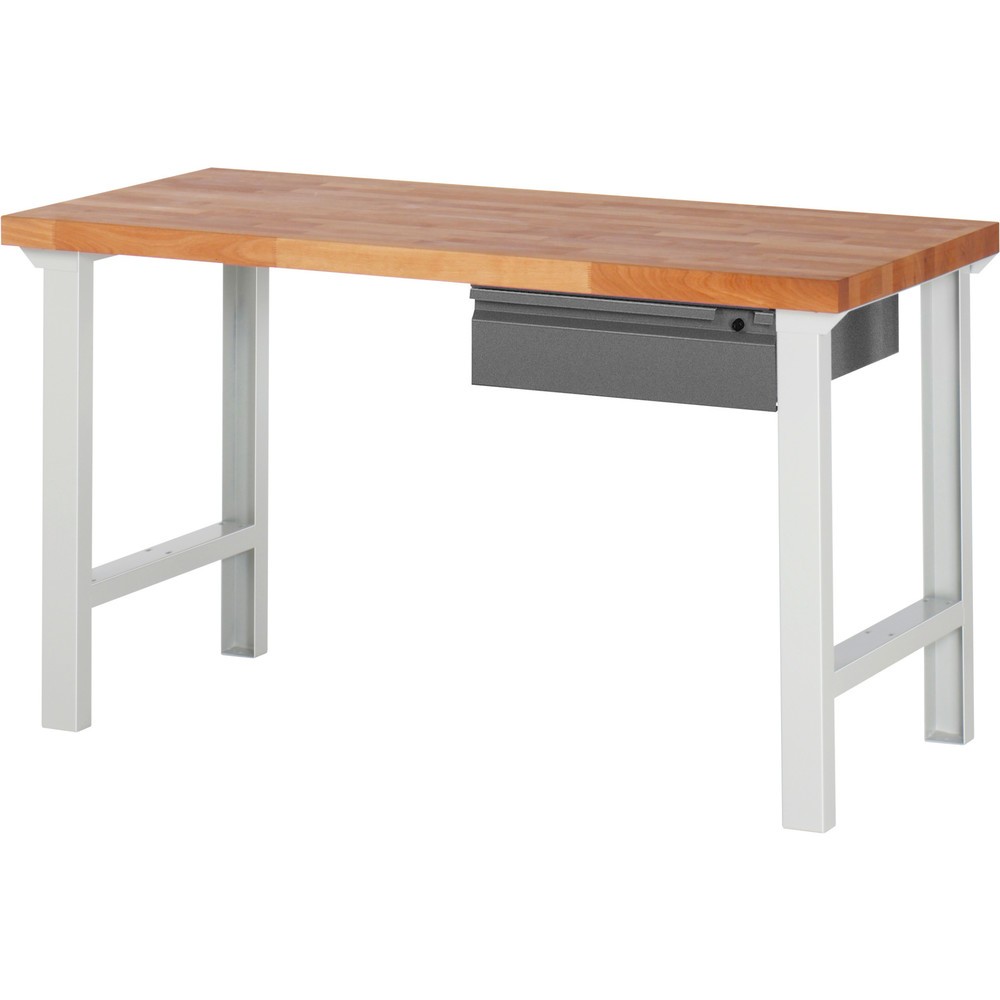 Obrázek produktu: Pracovní stůl Steinbock® se zásuvkou, V×Š×H 840 × 1500 × 700 mm, RAL 7035/7016