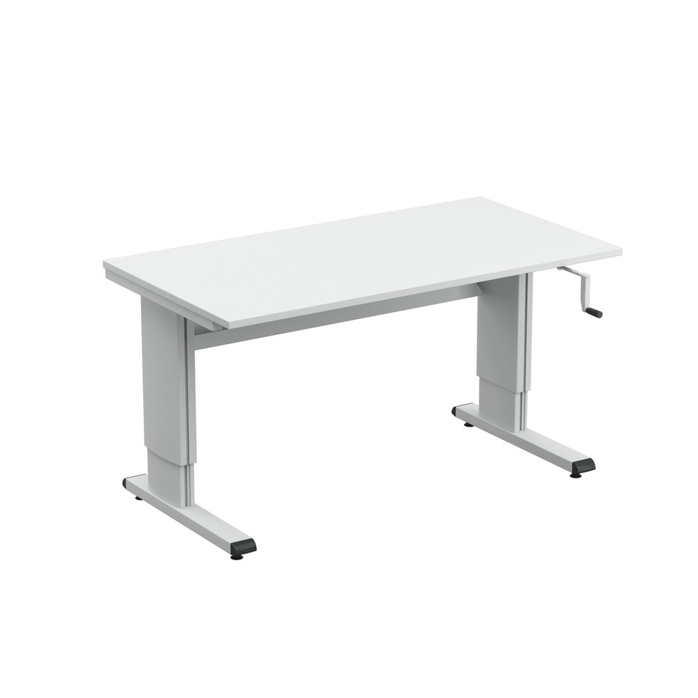 Obrázek produktu: Pracovní stůl TRESTON, typ WB, výškově nastavitelné provedení s klikou, Š×H 1073 × 800 mm