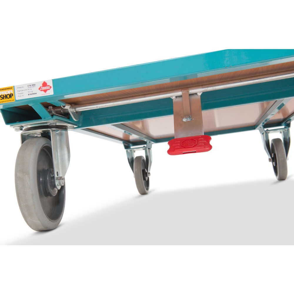 Číslo obrázku produktu 2: Plošinový vozík Ameise®, s posuvné madlo, ložná plocha ŠxH 600 x 1,030 mm