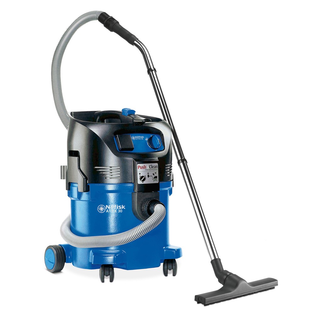 Obrázek produktu: Průmyslový vysavač na mokré/suché vysávání Nilfisk® ATTIX 30-21 PC, 1500 W, 30 l, vč. Zásuvky s automatickým zapínáním