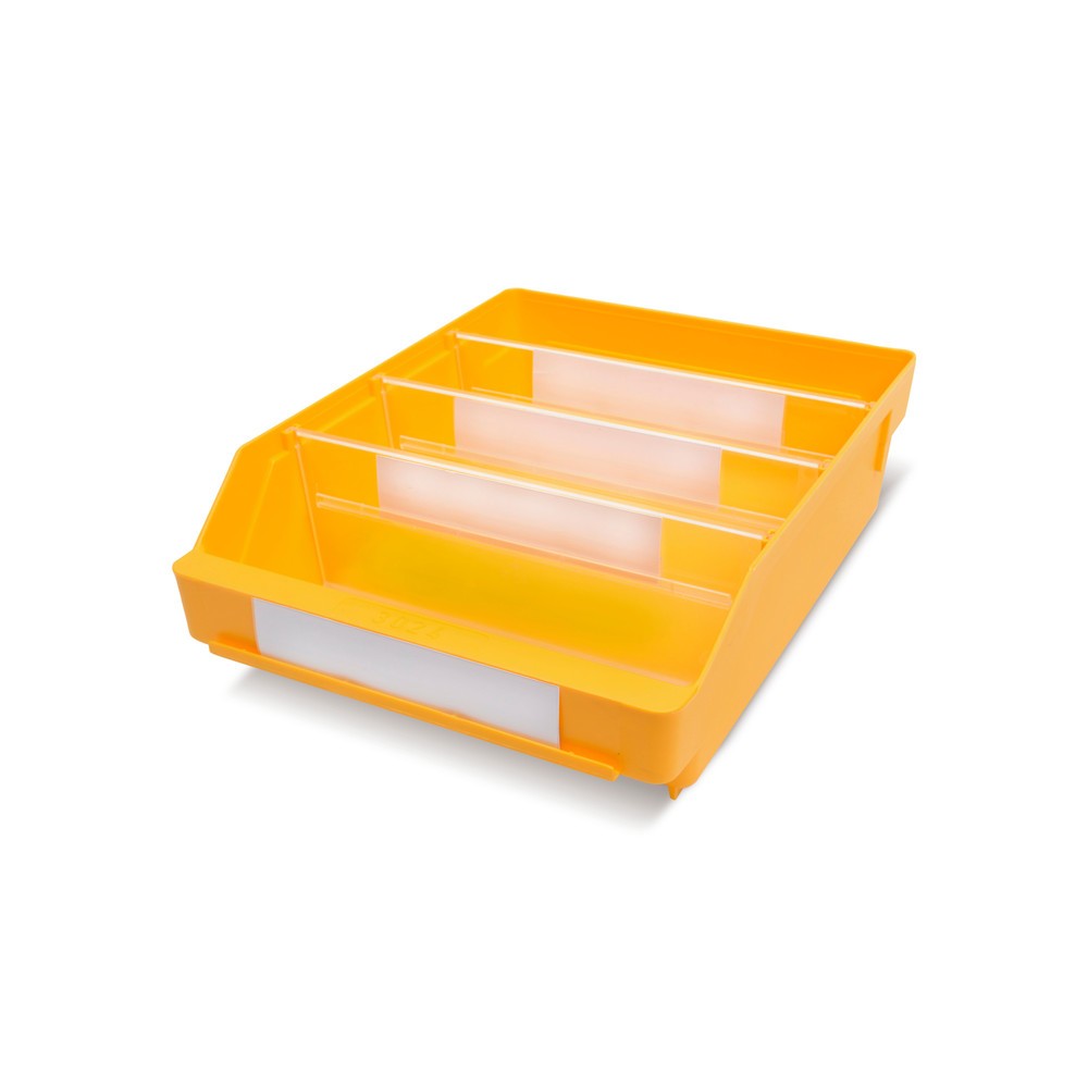 Obrázek produktu: Regálové boxy s průzorem, ŠxH 240 x 300 mm, žlutá