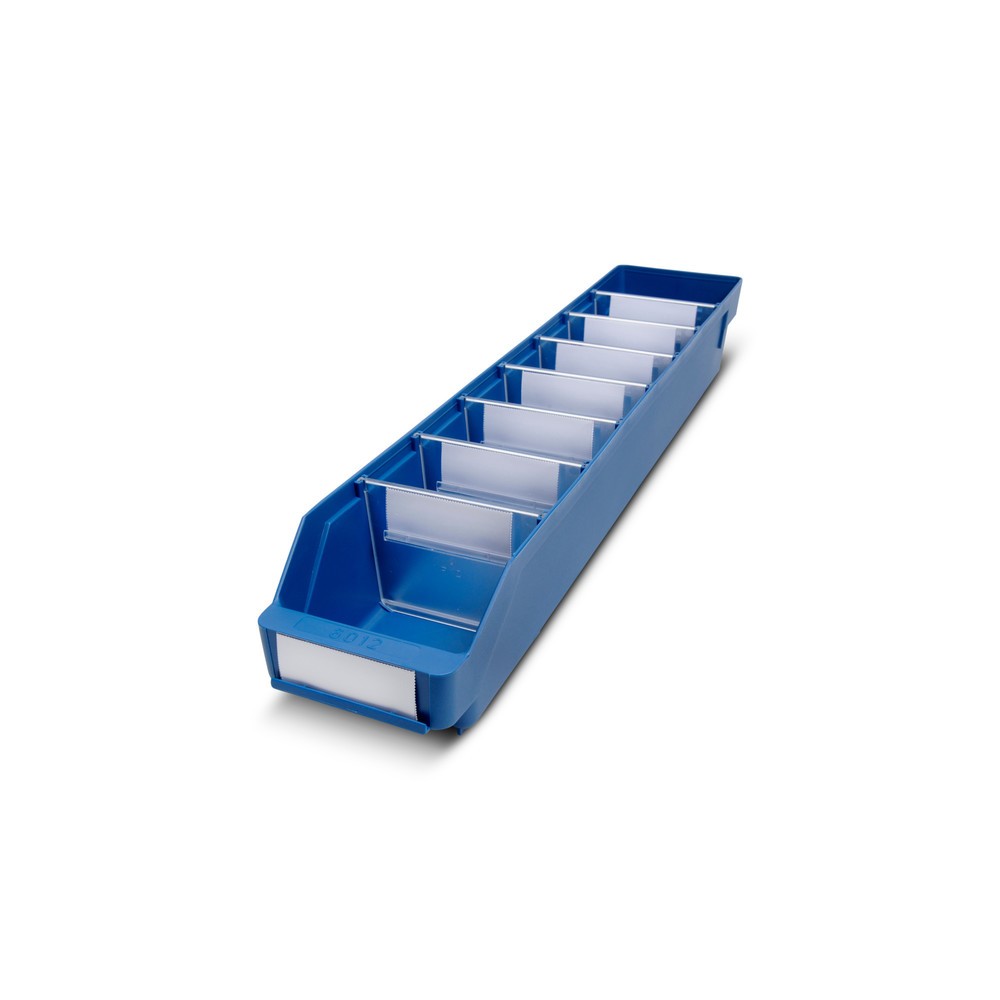 Obrázek produktu: Regálové boxy s průzorem, ŠxH 120 x 600 mm, modrá