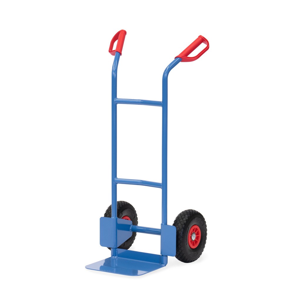 Číslo obrázku produktu 1: Rudl fetra®, nosnost 200 kg, ložná plocha lopaty ŠxH 320 x 250 mm, jednoduché provedení, pneumatiky PU