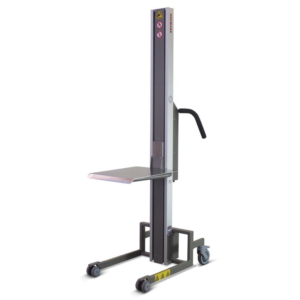 Obrázek produktu: Zvedací zařízení HOVMAND s nerezovou platformou, rozsah zdvihu 100-1 300 mm, nosnost 130 kg